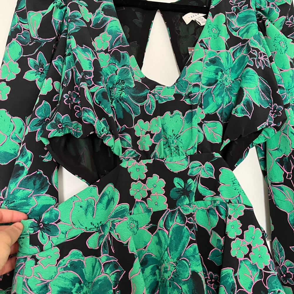 Topshop floral midi dress
